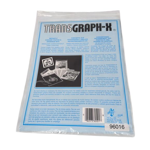 TransGraph-X Design Your Own Counted Needleart Kit 6 Sheets with Instructions - Picture 2 of 5